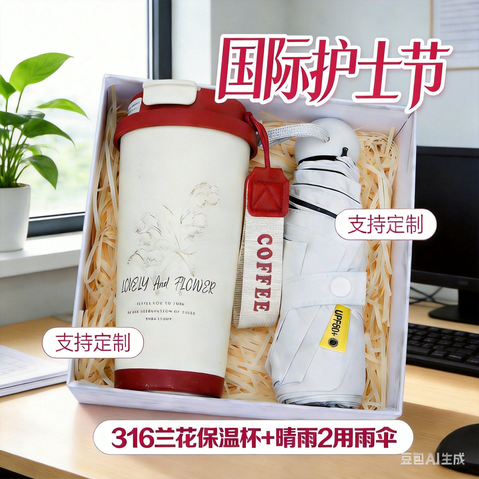 公司周年庆伴手礼实用礼物定制员工活动客户商务开业保温杯保暖杯