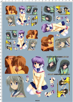 Car model CLAANNAD Town family (Pain Car Sticker) Universal Signs Special Water Sticker (90243)