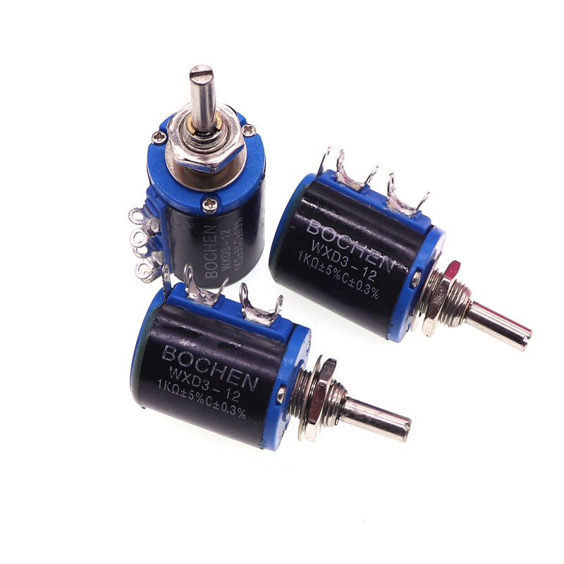 短体WXD3-12精密多圈电位器 100R200R1K2.2K3.3K4.7K10K22K47K_虎窝淘