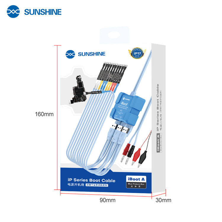 新讯工具适用于苹果开机8-17PM手机维修电源开机测试线 电源线