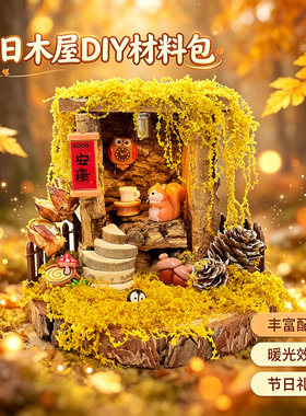 微景观小屋夜灯DIY材料包摆件