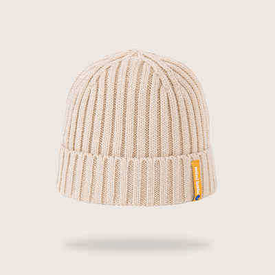 迷你巴拉毛线帽男女童螺纹纯色