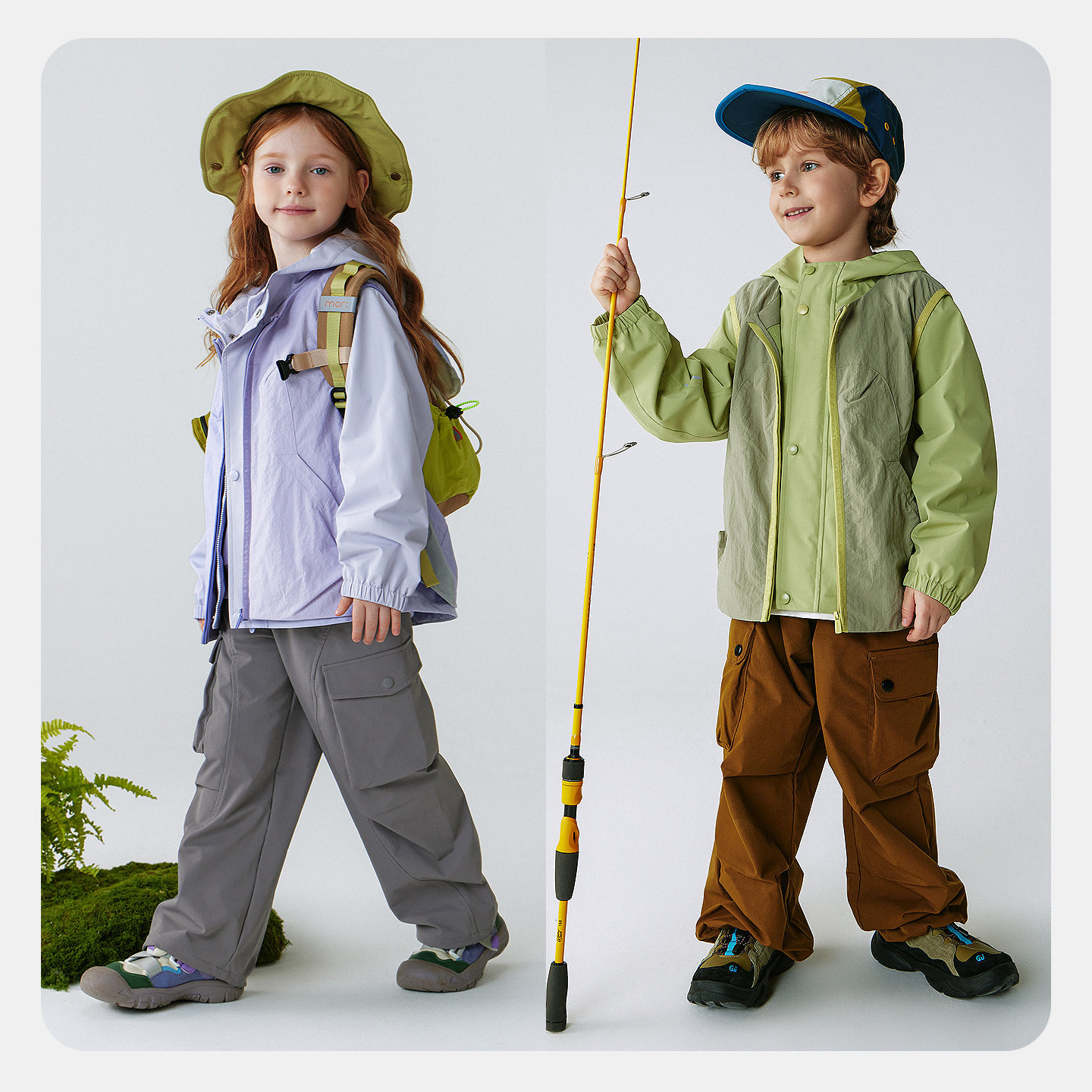 [小软皮]迷你巴拉男女童儿童外套拒水防风山系三合一外衣2026春