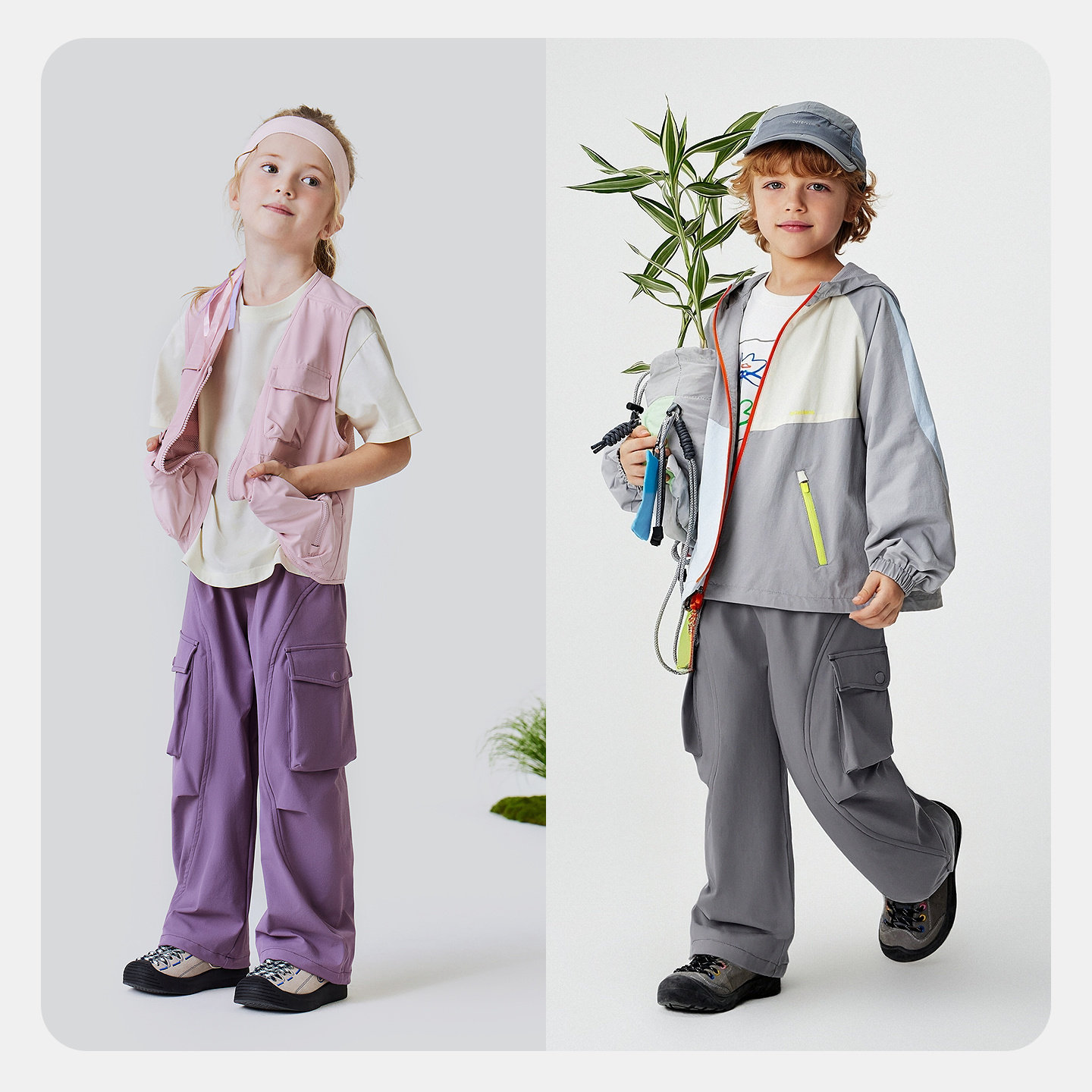 迷你巴拉男女童工装裤2026春季新品