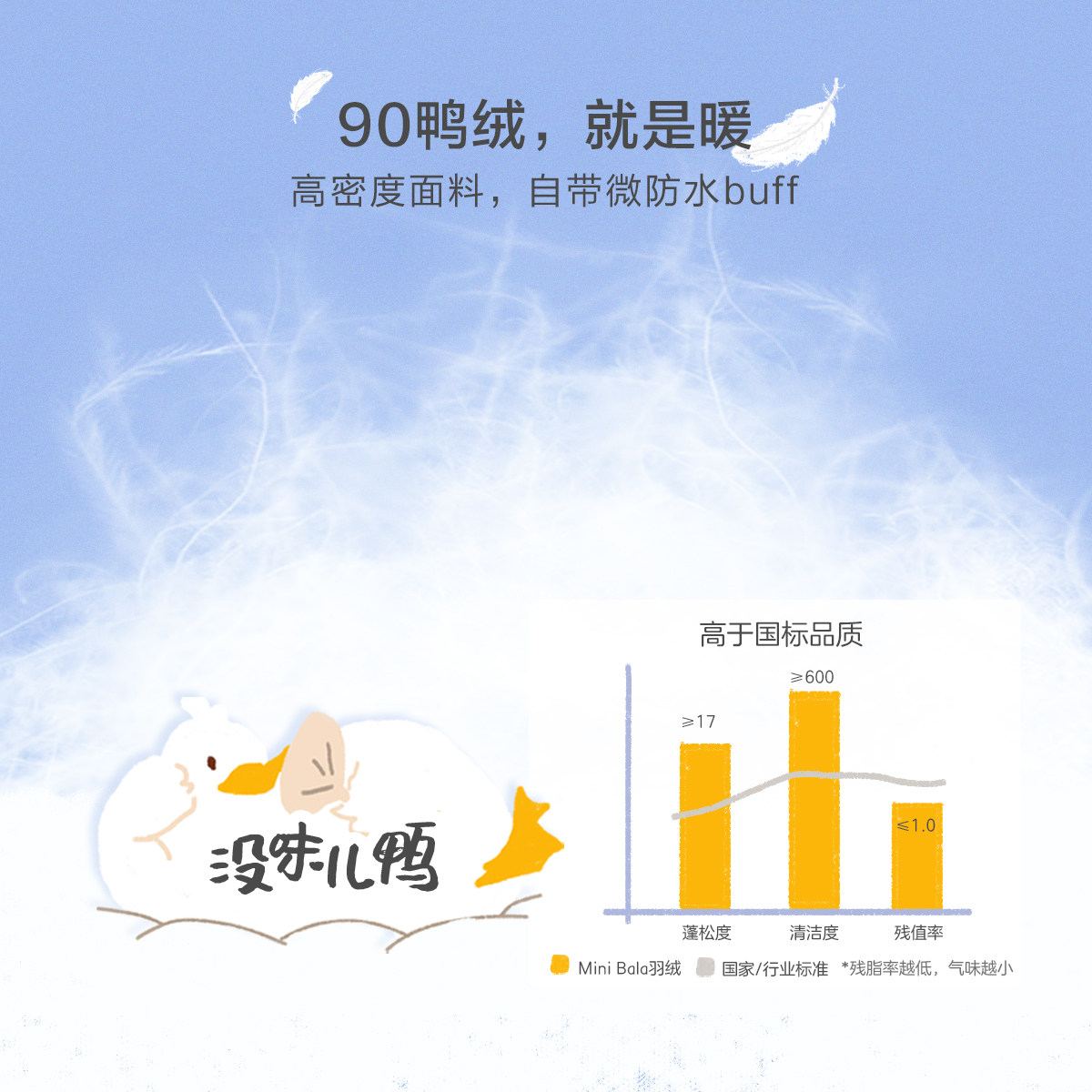 迷你巴拉巴拉2021冬男女童羽绒裤子 minibalabala羽绒裤
