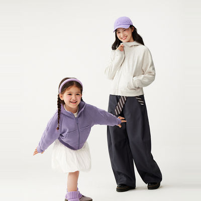 迷你巴拉巴拉女童亲子运动风卫衣