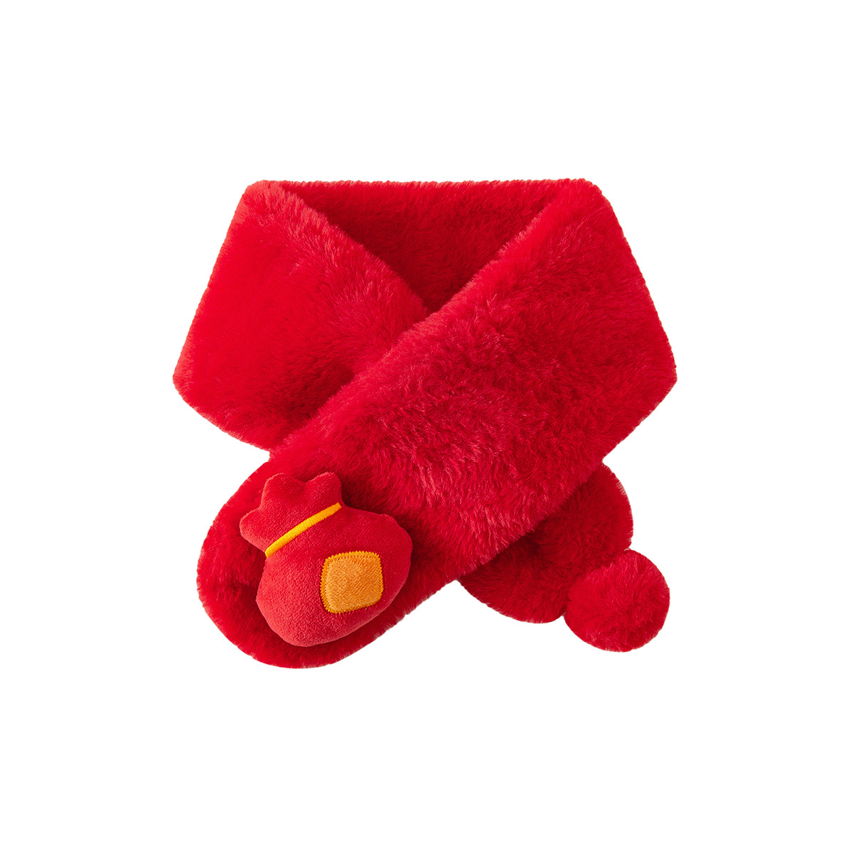 迷你巴拉儿童围巾新年氛围男女童宝宝可爱造型毛绒围脖马年新款,淘宝优惠券,粉丝福利购,淘宝优惠卷