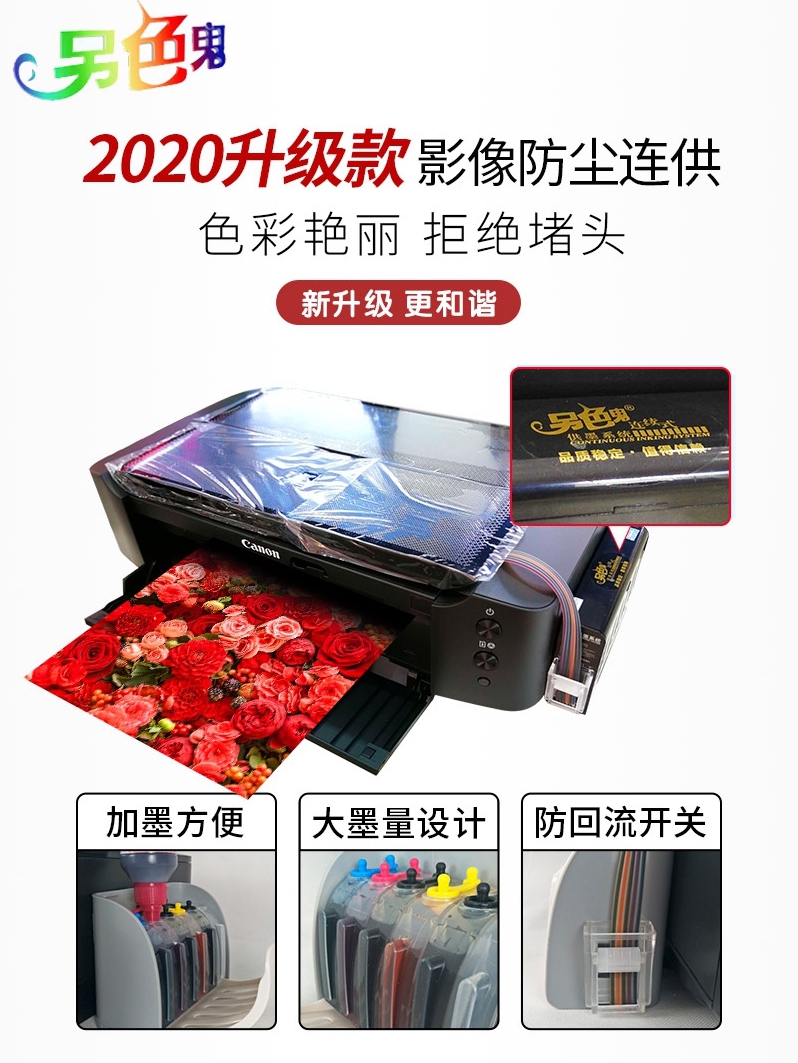 佳能a3喷墨IX6880ix6780IP8780打印机手机无线wifi厚纸黑白文档网络办公连供家用A4商用专业彩色照片复印扫描 - 图2