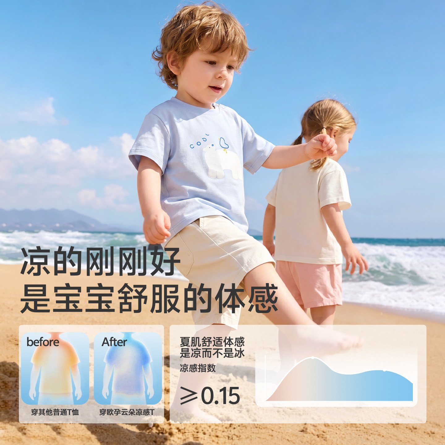 欧孕宝宝短袖T恤男女童春夏季2026新款婴儿夏装纯棉透气儿童上衣