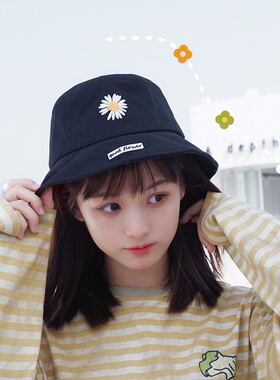 可爱卡通风学生小清新防晒帽子