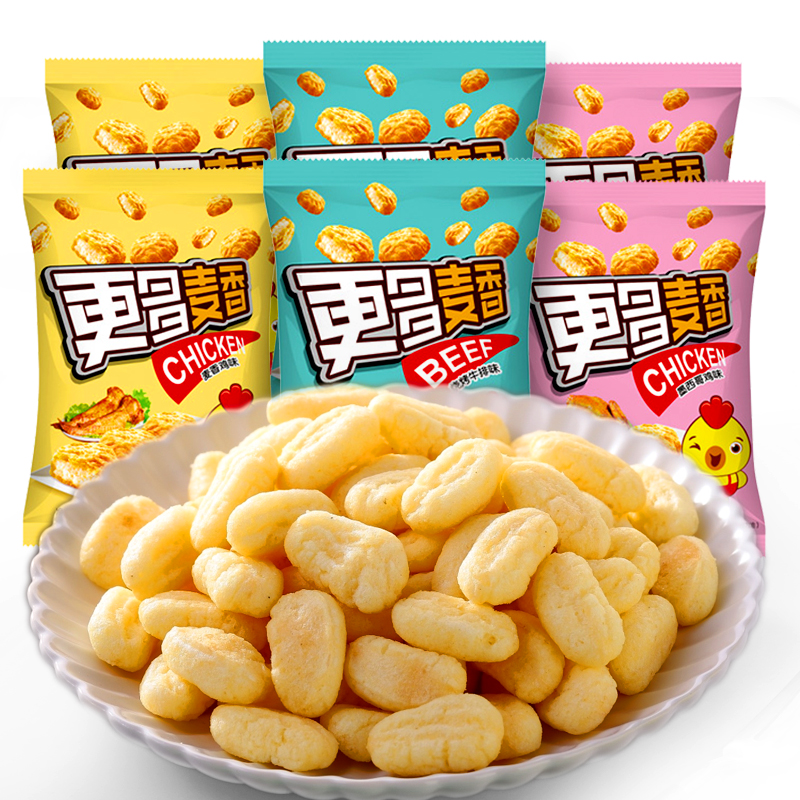厦门永奕食品专营店珠穆朗玛麦香鸡味块膨化薯片零食大礼包网红休闲小吃散装批发食品0