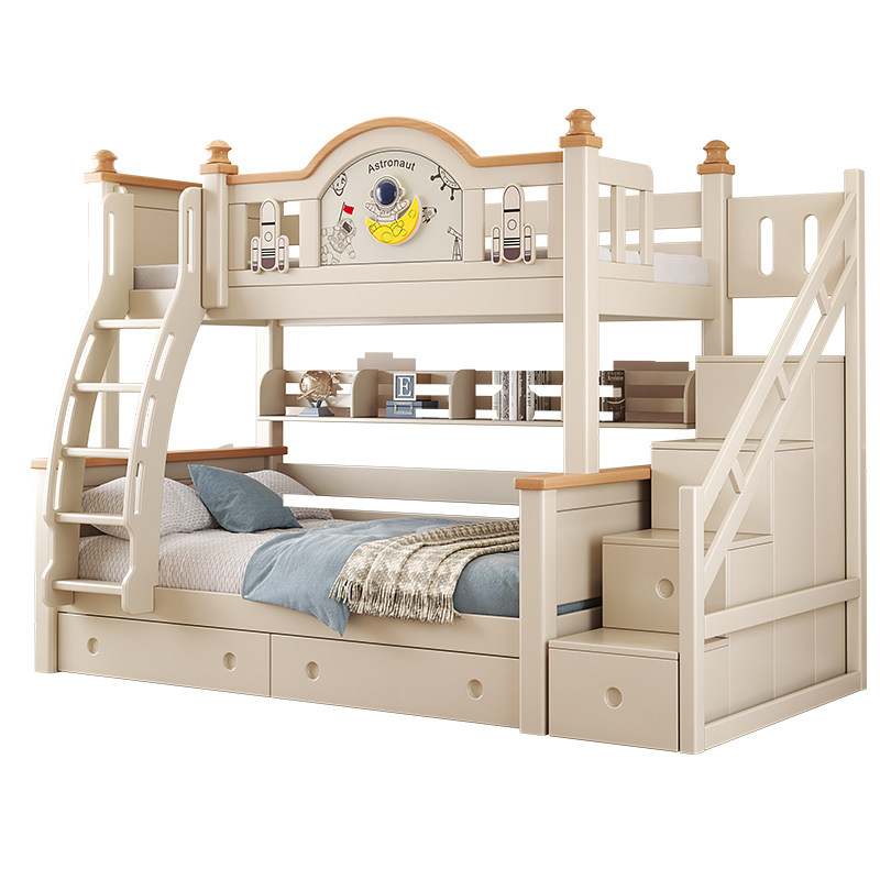 樱桃木上下床全实木儿童高低子母床小户型姐弟两层上下铺木床双层,淘宝优惠券,粉丝福利购,淘宝优惠卷