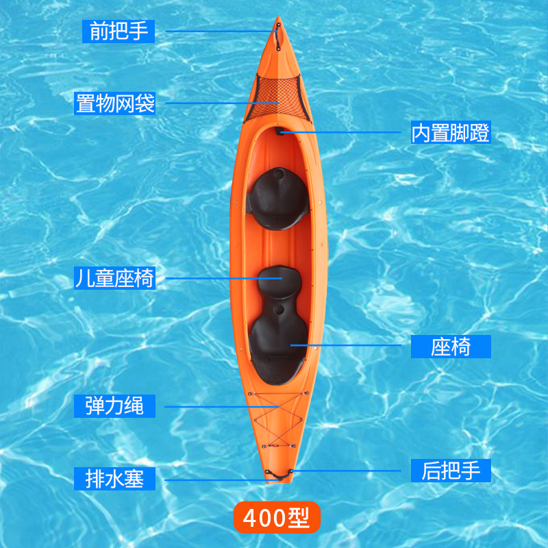 单双人肥仔艇海洋舟独木舟皮划艇 战车皮划艇充气艇