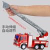 A rescue and firefighting ladder truck that can tell stories and spray water