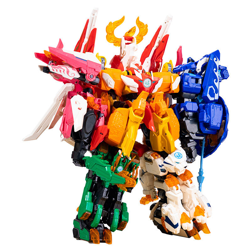 无敌神兽金刚6合体之地球之盾玩具 麦萌动漫儿童机器人/变形玩具