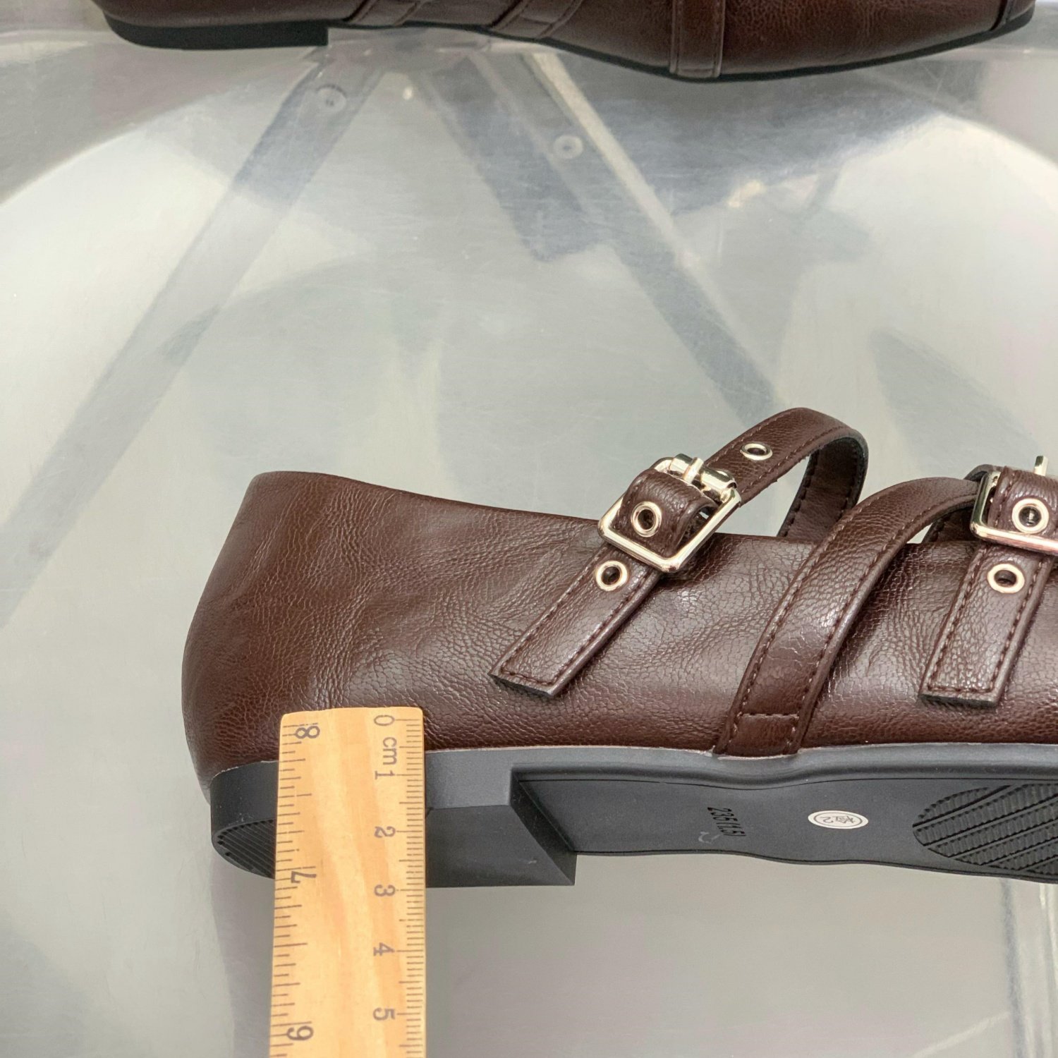 复古方头玛丽珍鞋女2026春季新款双扣带平底芭蕾舞单鞋休闲小皮鞋,淘宝优惠券,粉丝福利购,淘宝优惠卷