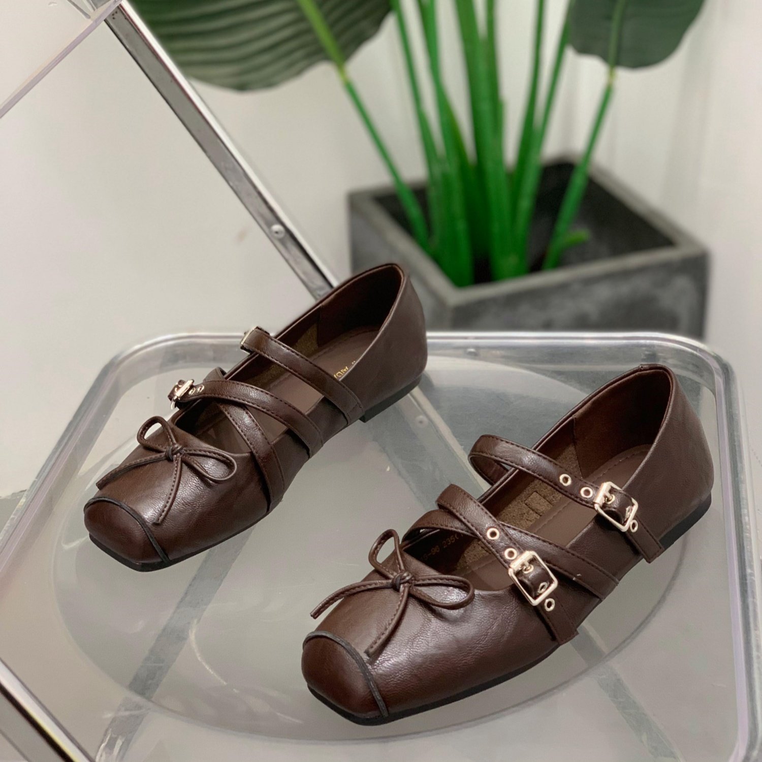 复古方头玛丽珍鞋女2026春季新款双扣带平底芭蕾舞单鞋休闲小皮鞋,淘宝优惠券,粉丝福利购,淘宝优惠卷