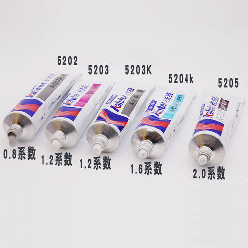 卡夫特K-5202 5203K 5204K 5205导热硅胶耐高温快干绝缘散热硅胶-图1