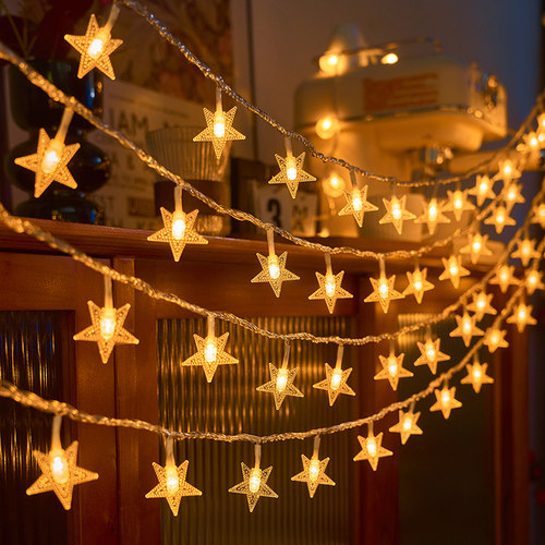 星星灯带户外露营氛围灯LED小彩灯闪灯串灯满天星摆摊圣诞装饰灯 - 图1