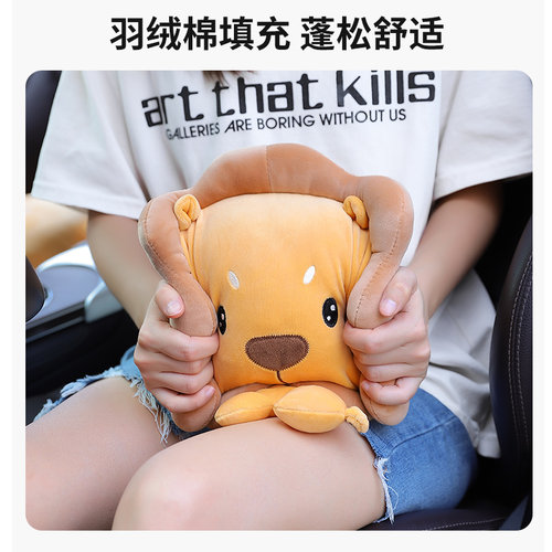汽车头枕护颈枕车内靠枕一对车载座椅腰靠创意卡通可爱车枕头通用 - 图3