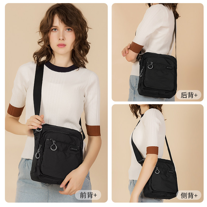 休闲多层牛津布运动中年女士斜挎包 fouvor箱包女士包袋