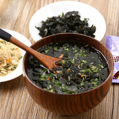 阿一波 紫菜汤冲泡即食速食汤速溶汤 25克*24袋 方便汤 独立小包 - 图2
