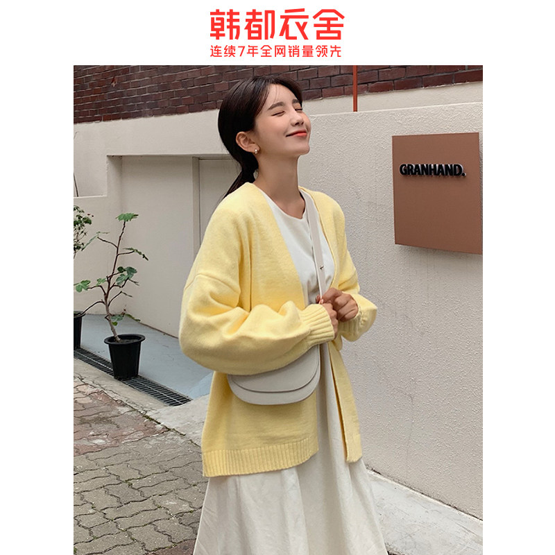 韩都衣舍2020秋装新款韩版气质毛衣 韩都衣舍秀衣莲毛针织衫