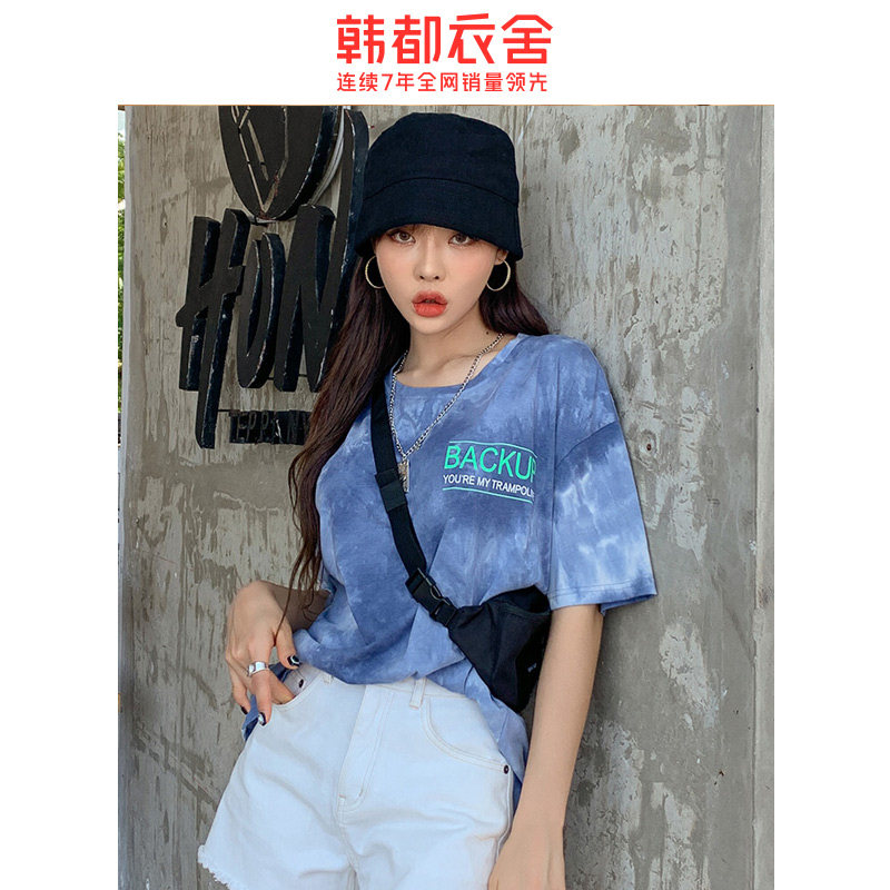  韩都衣舍秀衣莲T恤