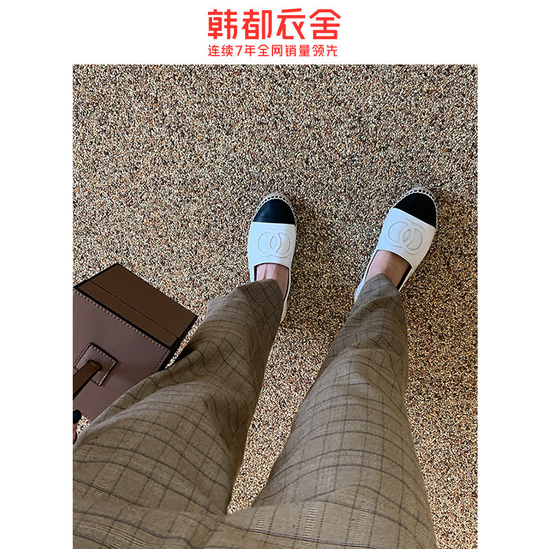 韩都衣舍2020秋装新款复古宽休闲裤 韩都衣舍秀衣莲休闲裤