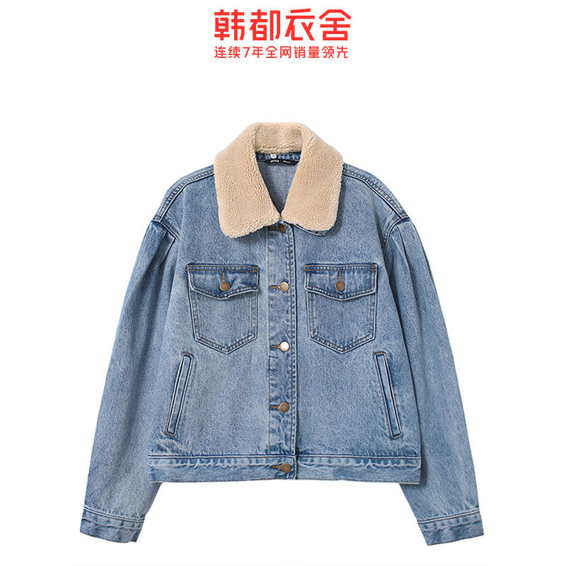 韩都衣舍2020秋新款韩版宽松短外套 韩都衣舍秀衣莲短外套