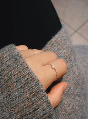 巨好看珍珠戒指温柔如水简约百搭