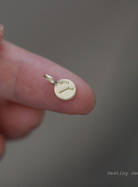 destiny星座小金币迷你闪亮项链