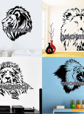 狮子头像贴画非洲雄狮Lion贴纸