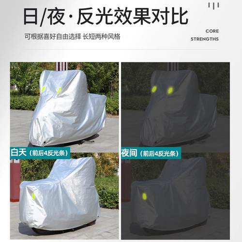 雅马哈NMAX155专用摩托车防雨防晒防尘加厚遮阳牛津布车衣车罩套 - 图2