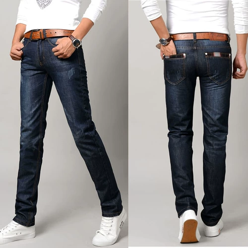 Демисезонные рабочие джинсы, мужские штаны для отдыха