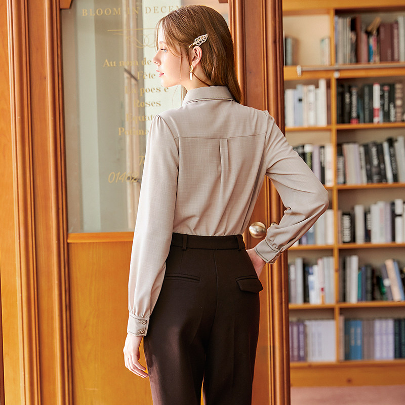 辛格茜复古港味衬衫女长袖2021冬季 singhwest辛格茜服饰旗舰衬衫