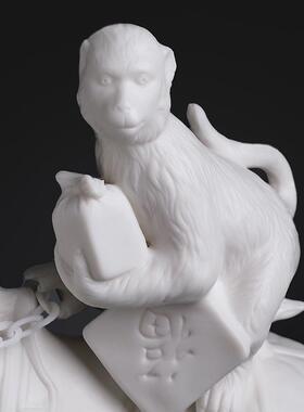 东方泥土《马上封侯》陶瓷马摆件