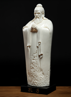 《孔子》陶瓷张明贵手签作品