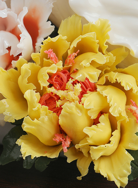 东方泥土《百财聚来》新店开业乔迁礼品陶瓷白菜工艺品博古架摆件