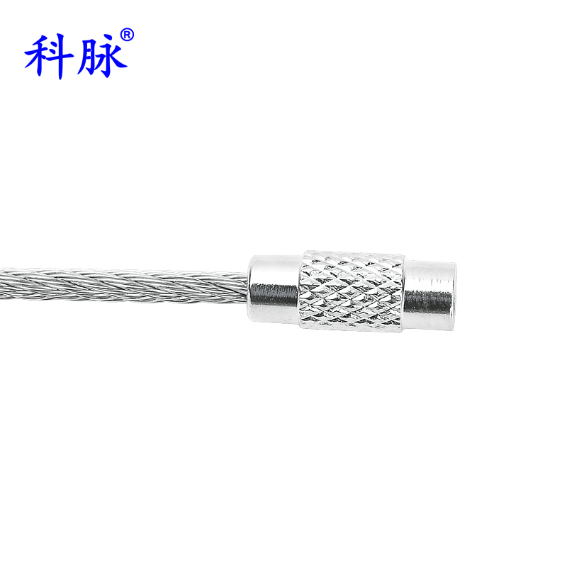 科脉 304不锈钢钢丝绳钥匙圈 钢丝绳圈钥匙圈户外吊牌钢丝环圆圈 - 图3