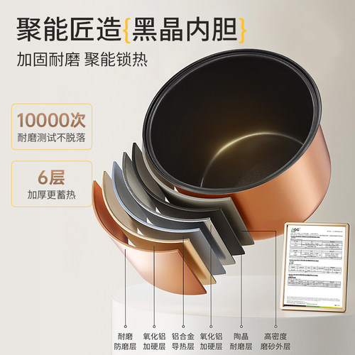 安博尔迷你电饭煲1到2人3人2026新款一人食家用煮饭锅小型电饭锅 - 图1