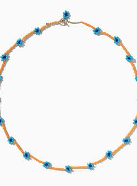 duckwave泫雅风戒指花串珠项链