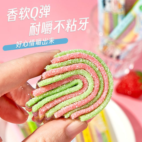 棵力果网红酸砂酸条软糖散装橡皮糖果奖励学生六一儿童节零食批发 - 图2