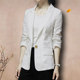 ເສື້ອຍືດ linen summer suit three-quarter sleeve women's large size