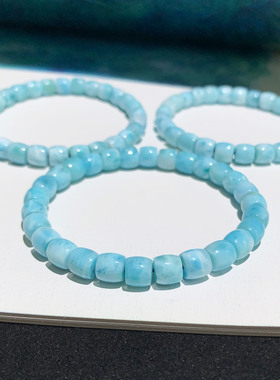 收藏级天然海纹石直切手串