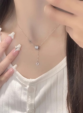 小蛮腰项链女生新款2024爆款S999纯银轻奢小众配饰锁骨链生日礼物