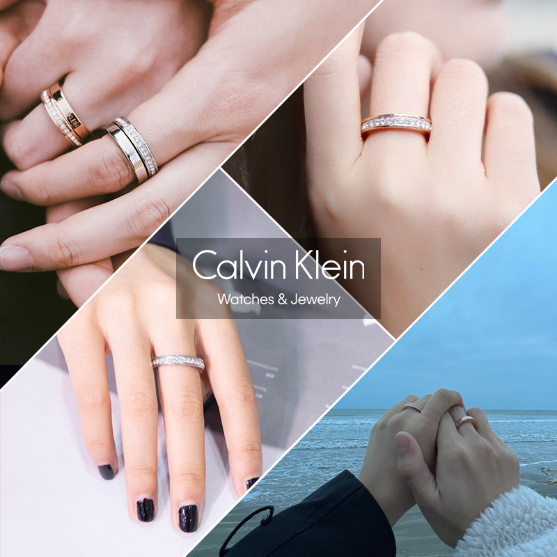 calvin klein /凯文克莱满天星对戒 表库时代戒指/指环