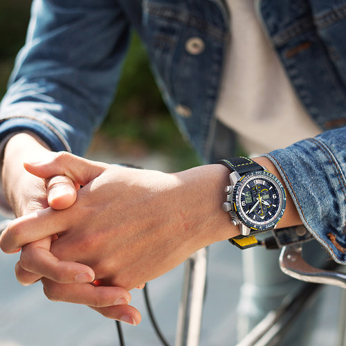 西铁城手表官方正品蓝天使二代防水皮带多局电波男表JY8078-01L - 图1