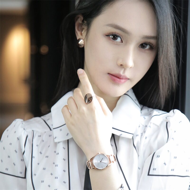 calvin klein瑞士进口ck钢带风女表 表库时代瑞士腕表
