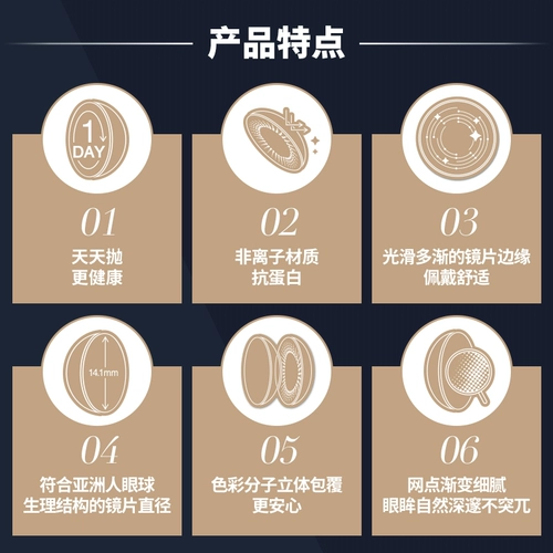 Япония Femii наложница Mi li красивые ученики Драйв коробка 10 очков учениц C Контактные линзы Диаметр миопии.